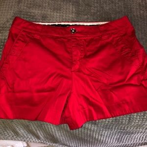 Red shorts